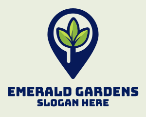 Plant Location Pin logo design