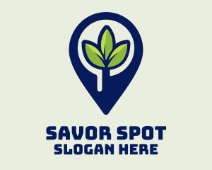 Plant Location Pin logo design