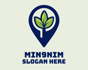 Farmer - Plant Location Pin logo design