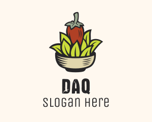 Natural Chili Pepper Bowl Logo