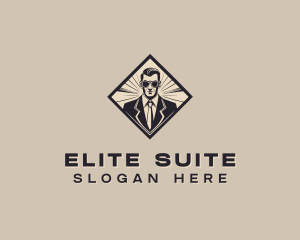 Formal Suit Gentleman logo design