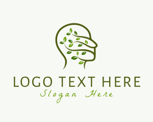 Psychology - Nature Human Leaves logo design