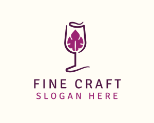 Wine Leaf Liquor logo design