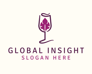 Drinking - Wine Leaf Liquor logo design