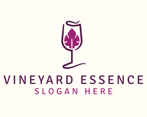 Wine Leaf Liquor logo design