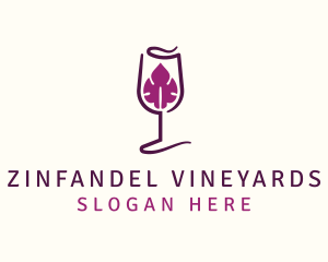 Wine Leaf Liquor logo design