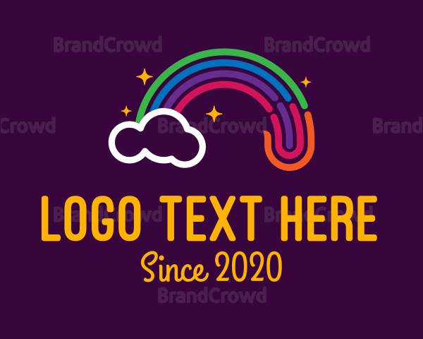 Magical Rainbow Cloud Logo