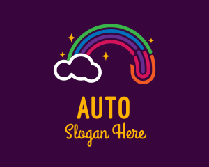 Magical Rainbow Cloud Logo