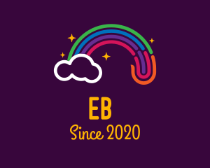 Gay Marriage - Magical Rainbow Cloud logo design