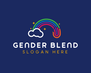 Gender - Magical Rainbow Cloud logo design