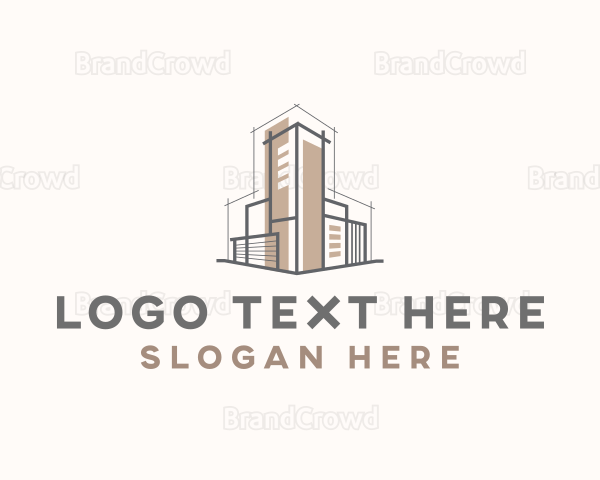 Architecture Building Contractor Logo