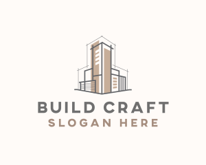 Architecture Building Contractor logo design