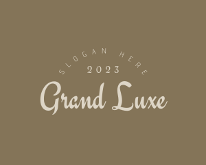 Grand - Elegant Cursive Company logo design