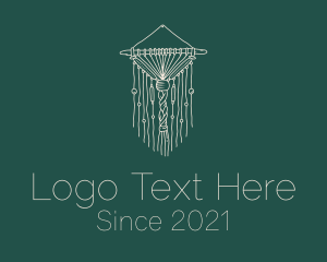 Tapestry - Macrame Boho Curtain logo design