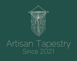 Tapestry - Macrame Boho Curtain logo design