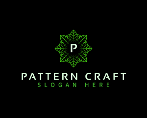 Organic Leaf Pattern logo design