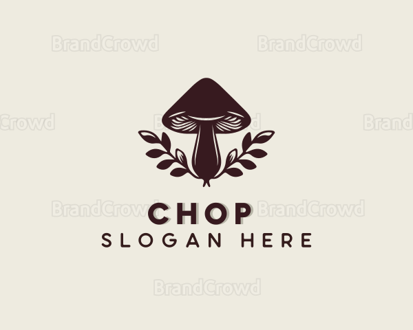 Organic Garden Mushroom Logo