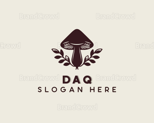 Organic Garden Mushroom Logo