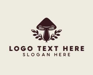 Organic Garden Mushroom Logo