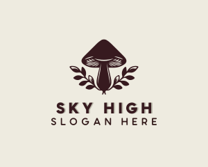 Fungus - Organic Garden Mushroom logo design