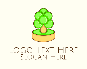 Nature - Mini Bonsai Tree logo design