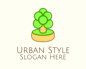 Tree Planting - Mini Bonsai Tree logo design