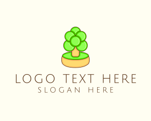 Nature - Mini Bonsai Tree logo design