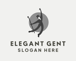 Gray Gentleman Dancer logo design