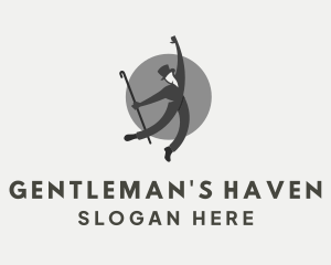 Gray Gentleman Dancer logo design