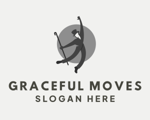 Gray Gentleman Dancer logo design