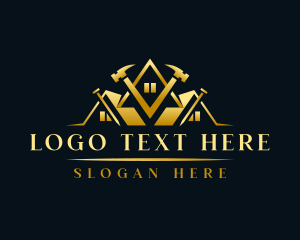 Hammer - Luxury Hammer Construction logo design