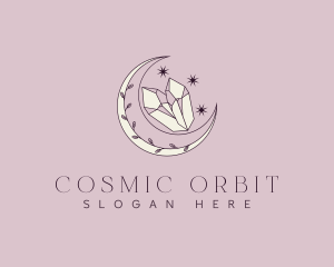 Cosmic Moon Gem logo design