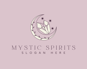 Cosmic Moon Gem logo design