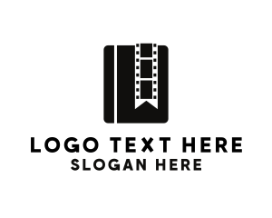 Black And White - Book Film Movie logo design