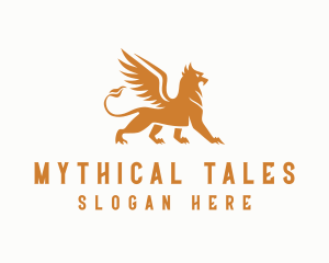 Luxury Mythical Griffin  logo design