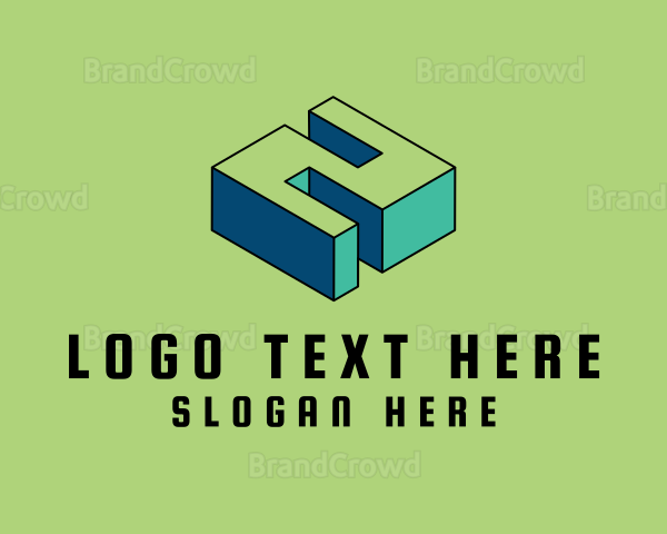 3D Pixel Number 2 Logo