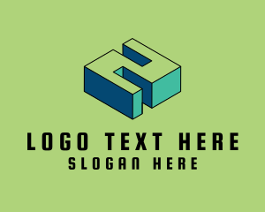 Retro Gaming - 3D Pixel Number 2 logo design