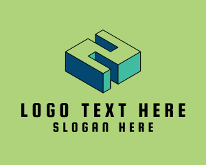 Multicolor - 3D Pixel Number 2 logo design