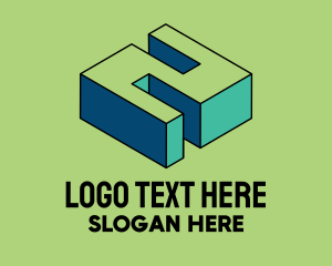 3D Pixel Letter Z Logo