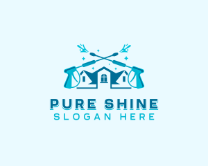 Clean - Pressure Washer Cleaning logo design