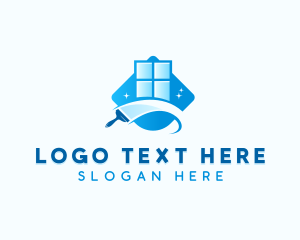 Window - Window Cleaning Squeegee logo design