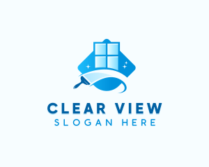 Window - Window Cleaning Squeegee logo design