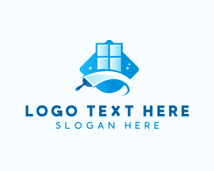 Cleaner - Window Cleaning Squeegee logo design