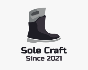 Shoemaker - Modern Rain Boots logo design