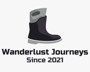 Shoe Cleaning - Modern Rain Boots logo design