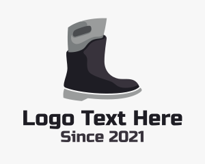 Shoemaker - Modern Rain Boots logo design
