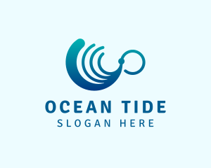 Tide - Ocean Wave Lines logo design