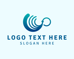 Liquid - Ocean Wave Lines logo design