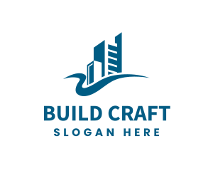 Modern Building Real Estate logo design