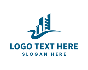 Geometric - Modern Building Real Estate logo design